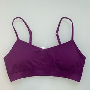 Athleta Sports Bra, plum purple, size M